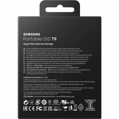 4TB USB 3.2 GEN. 2 T9 PORTABLE MULTI 5 SSD - BLACK