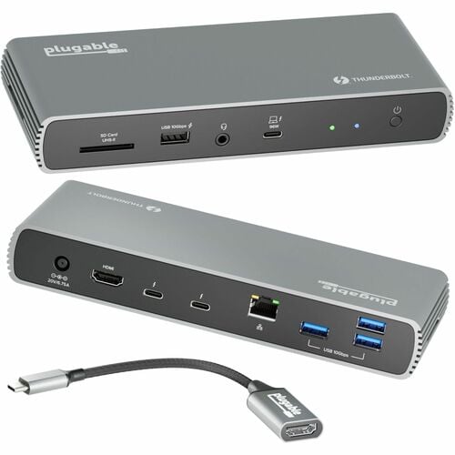 Station d'accueil Thunderbolt 4 enfichable avec charge de 100 W, Th