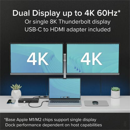 Station d'accueil Thunderbolt 4 enfichable avec charge de 100 W, Th