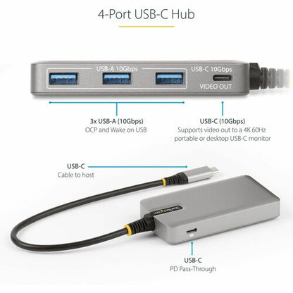 StarTech.com 4-Port USB-C Hub with USB
