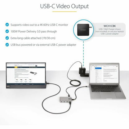 StarTech.com 4-Port USB-C Hub with USB