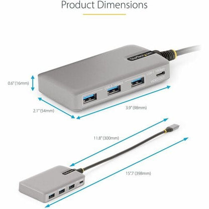 StarTech.com 4-Port USB-C Hub with USB