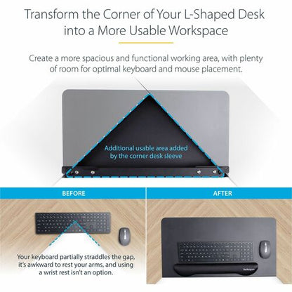 StarTech.com Manchon d'angle de bureau en acier, pour L