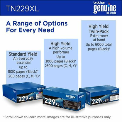 Brother Original High Yield Laser Toner Cartridge - Cyan - 1