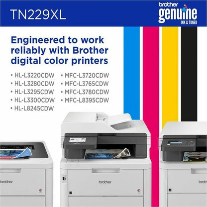 Brother Original High Yield Laser Toner Cartridge - Cyan - 1