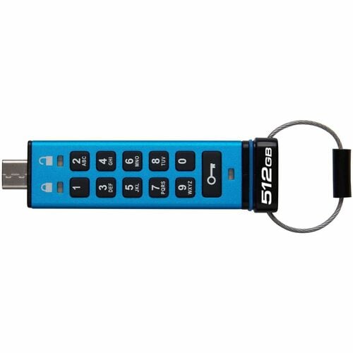 512GB USB-C IRONKEY KEYPAD 200C FIPS 140-3 LVL 3 AES-256