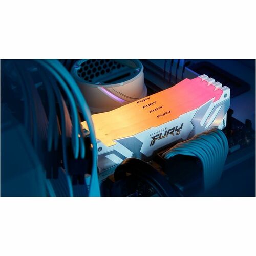 32GB 8000MT/S DDR5 CL38 DIMM (KIT OF 2) FURY RENEGADE RGB WHITE