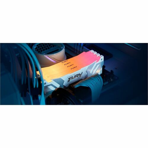 16 Go 8 000 MT/S DDR5 CL38 DIMM FURY RENEGADE RGB BLANC XMP