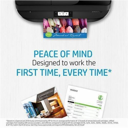 Cartouche d'encre jet d'encre d'origine HP 738M - Pack cyan - 300 ml