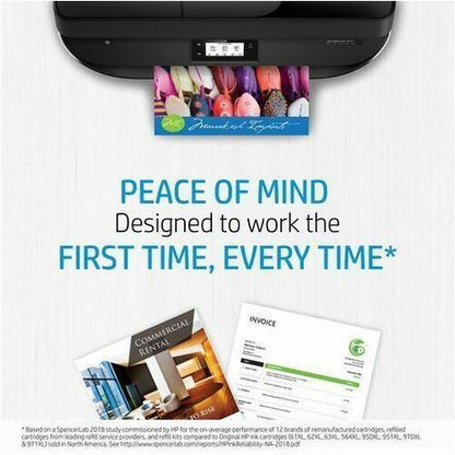 Cartouche d'encre jet d'encre d'origine HP 738M - Pack cyan - 300 ml
