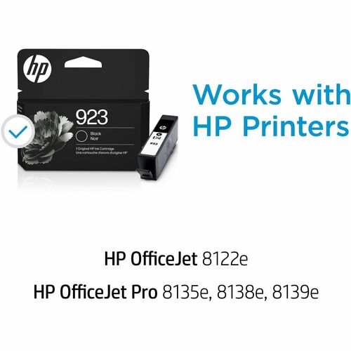 Cartucho de tinta de inyección de tinta original HP 923 - Negro - 1 unidad