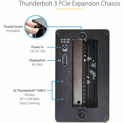 CHASIS THUNDERBOLT 3 PCIE CON DOBLE GABINETE PCI EXPRESS EXTERNO