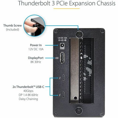 CHASIS THUNDERBOLT 3 PCIE CON DOBLE GABINETE PCI EXPRESS EXTERNO