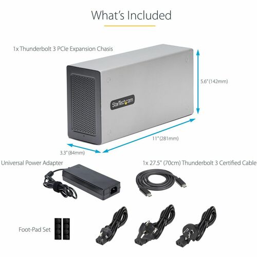 CHASIS THUNDERBOLT 3 PCIE CON DOBLE GABINETE PCI EXPRESS EXTERNO