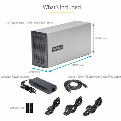 CHASIS THUNDERBOLT 3 PCIE CON DOBLE GABINETE PCI EXPRESS EXTERNO