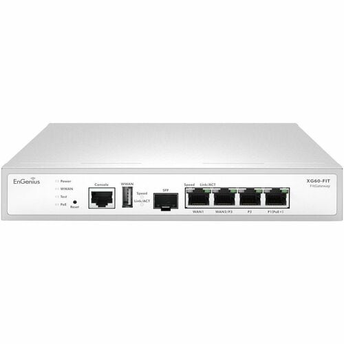 Puerta de enlace ENGENIUS FITXPRESS de 4 puertos Gigabit PoE+ de doble núcleo a 2,1 GHz