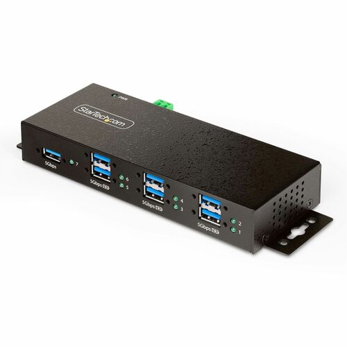 StarTech.com 7-Port Managed USB Hub, Heavy Duty Metal Industrial