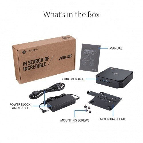 CHROMEBOX4-G5043UN I5-10210U DDR4 8 Go M.2 SSD 128 Go Wi-Fi NCNR