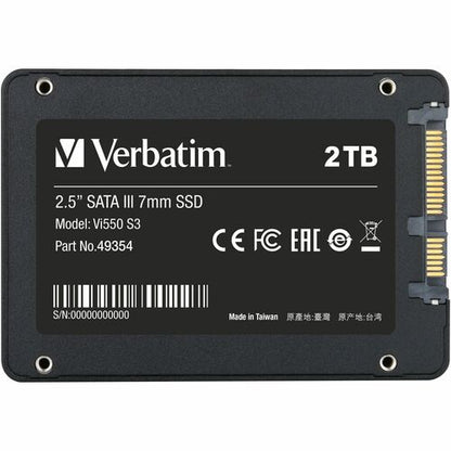 VERBATIM 2TB VI550 SSD INTERNAL SATA III 2.5SSD MULTI 2