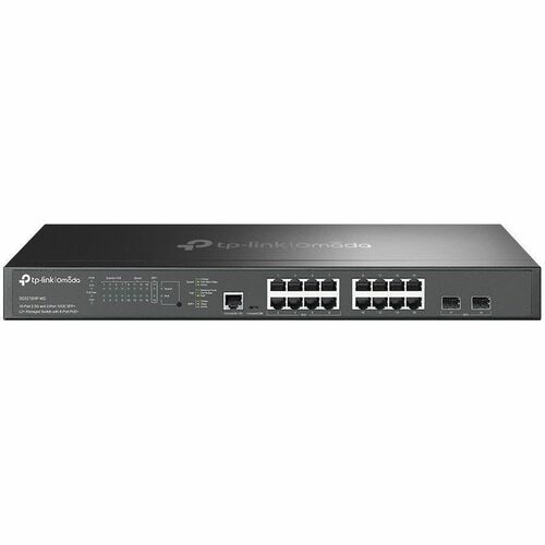 Switch OMADA de 16 puertos 2.5G y 2 puertos 10GE SFP+L2 MNGD con 8 puertos PO