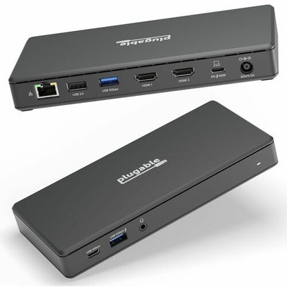 Station d'accueil USB-C Plugable pour deux écrans et deux ports HDMI