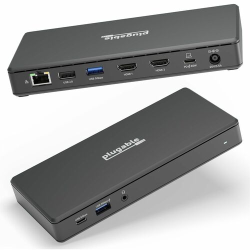 Station d'accueil USB-C Plugable pour deux écrans et deux ports HDMI