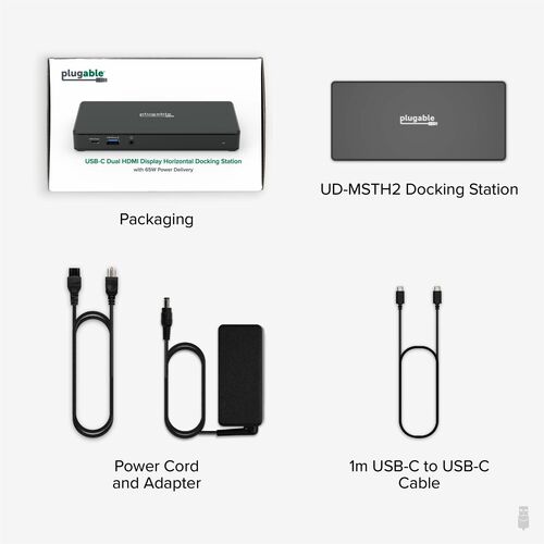 Station d'accueil USB-C Plugable pour deux écrans et deux ports HDMI