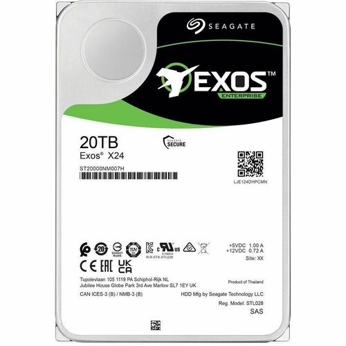 Disque dur EXOS X24 MULTI20 20 To 512E/4KN SAS RPM 3,5