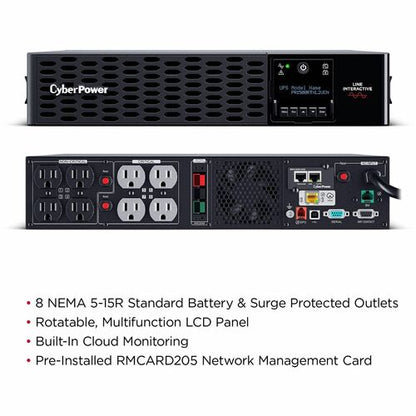Sistemas UPS de onda sinusoidal con aplicación inteligente CyberPower PR1500RTXL2UCN -