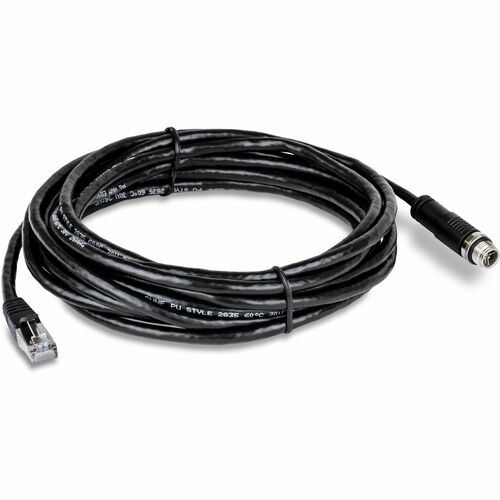 TRENDnet M12 to RJ-45 Industrial Ethernet Cable, 5m (16.4 ft.) - 16.4 ft (5 m) M