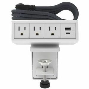 Chief Wiremold DPC Series Dash 4-Cube Desktop Power Center - White - 4