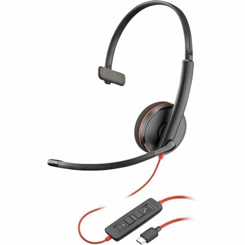 Casque monaural USB-C Poly Blackwire 3210 + USB