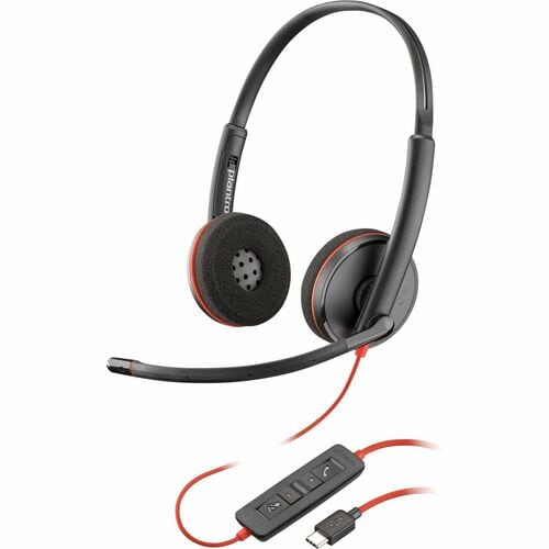 Poly Blackwire 3220 Stereo USB-C Headset + USB