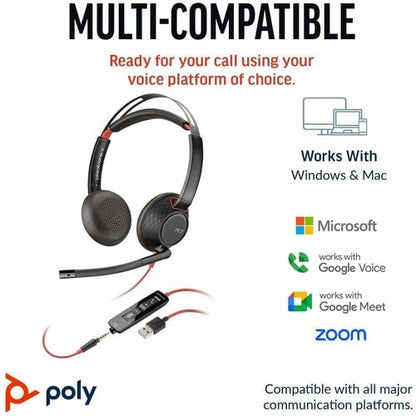 Poly Blackwire 5220 Stereo USB