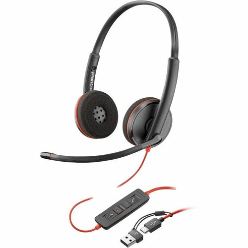 Poly Blackwire 3220 Stereo USB-C Headset +USB