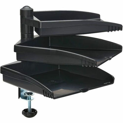 PORTE-DOCUMENTS À 3 PLATEAUX AVEC PINCE DE BUREAU