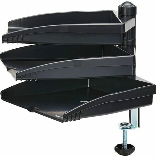 PORTE-DOCUMENTS À 3 PLATEAUX AVEC PINCE DE BUREAU