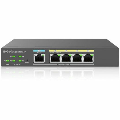 EXTENSOR DE SWITCH ENGENIUS CLD MNGD 5P GB POE+ CON PRESUPUESTO DE HASTA 60 W