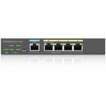 EXTENSOR DE SWITCH ENGENIUS CLD MNGD 5P GB POE+ CON PRESUPUESTO DE HASTA 60 W