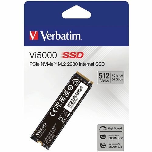 VERBATIM 512GB VI5000 SSD MULTI 2 INTERNAL PCIE NVME M.2 SSD