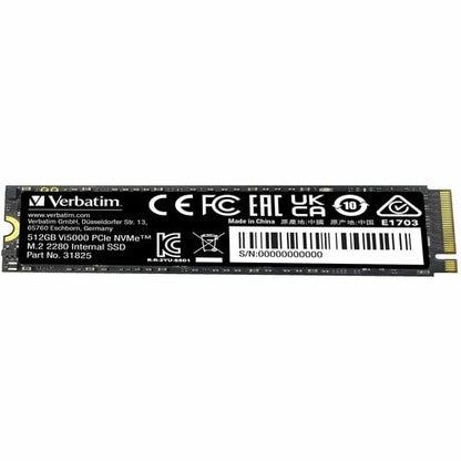 VERBATIM 512GB VI5000 SSD MULTI 2 INTERNAL PCIE NVME M.2 SSD