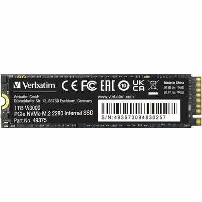 VERBATIM 1TB VI3000 SSD INTERNAL PCIE NVME M.2 SSD MULTI 2