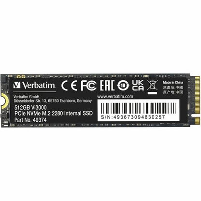 VERBATIM 512GB VI3000 SSD INTERNAL PCIE NVME M.2 SSD MULTI 2