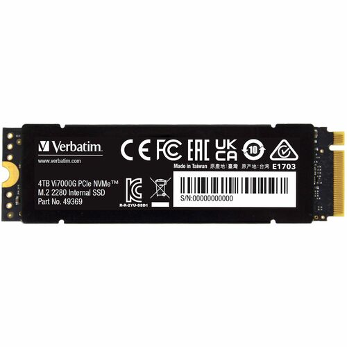 VERBATIM 4TB VI7000G SSD MULTI 2 SSD PCIE NVME M.2 INTERNO