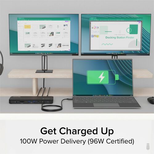 Station d'accueil Thunderbolt 4 enfichable avec charge de 100 W, Th