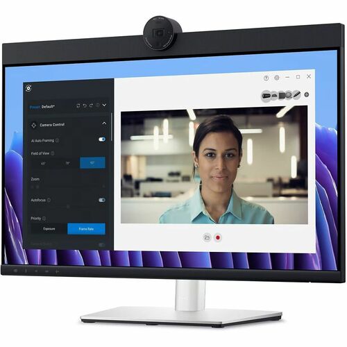 Monitor LED Full HD Dell P2424HEB de 24" con cámara web - 16:9 - Negro, plateado