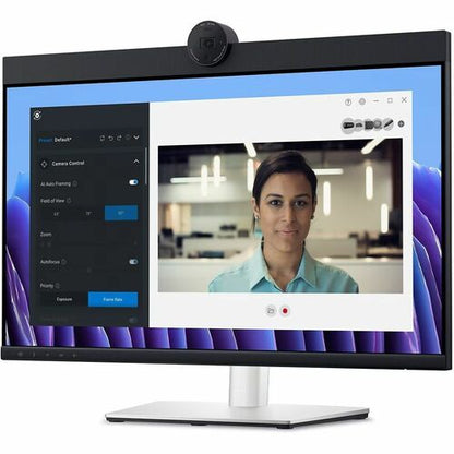 Monitor LED Full HD Dell P2424HEB de 24" con cámara web - 16:9 - Negro, plateado