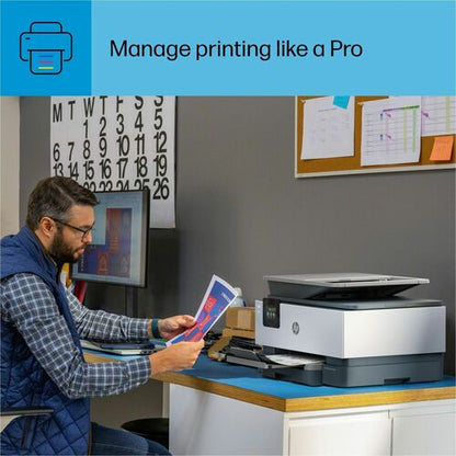 Impresora de inyección de tinta transparente OfficeJet Pro 9125E, color P/S/C/F, alimentador automático de documentos (ADF), USB, WL 1200 x 1200