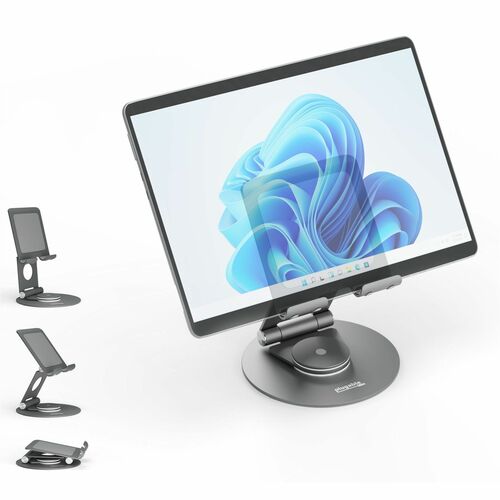 Support de tablette pivotant enfichable, rotation à 360°