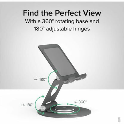 Support de tablette pivotant enfichable, rotation à 360°